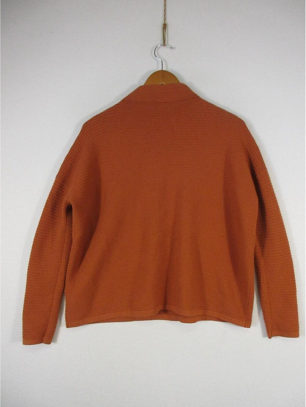 French Connection Womens Pullover Turtleneck Sweater Long Sleeve Size M Orange - Picture 5 of 6